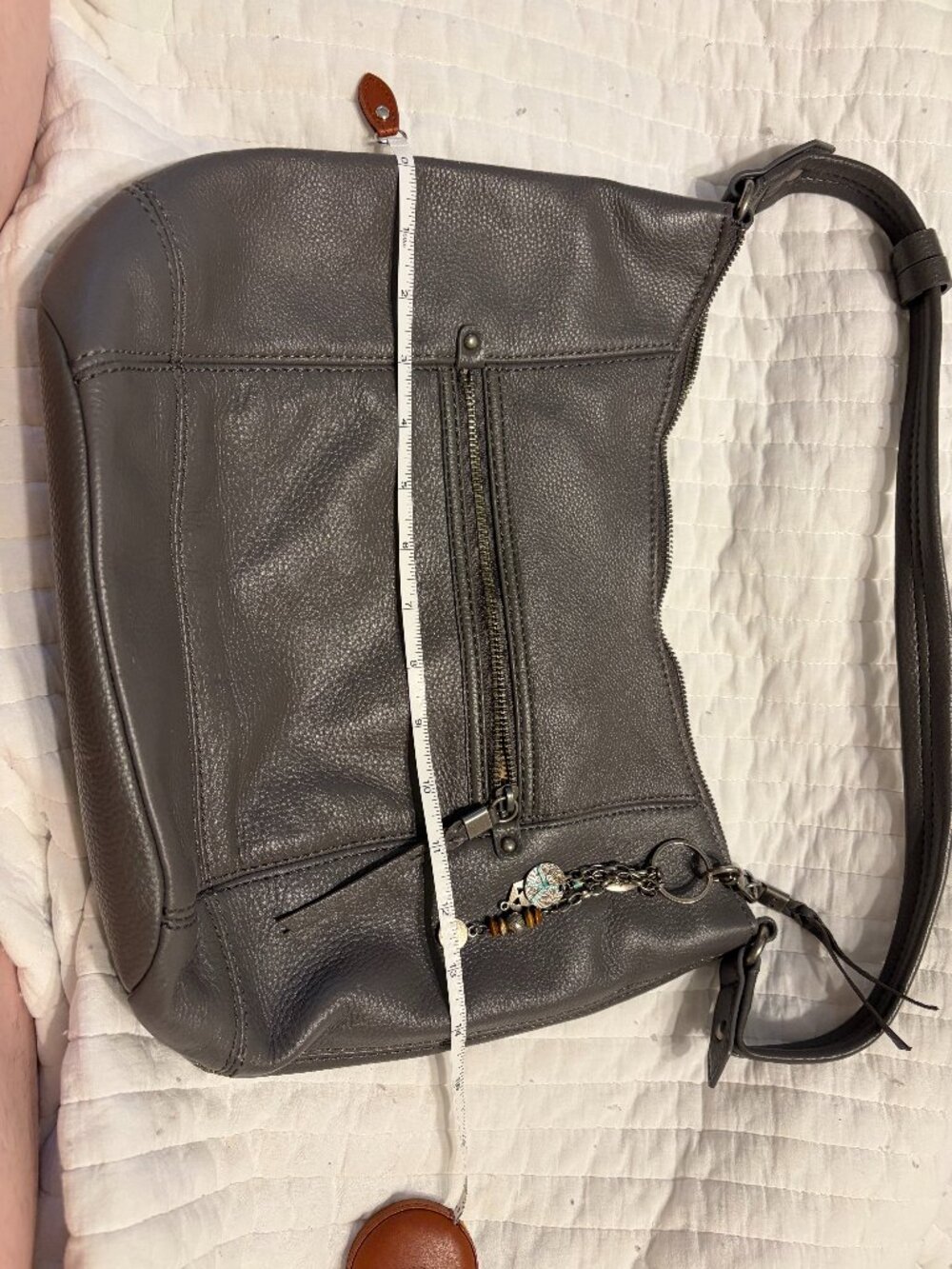 The Sak Sequoia Hobo bag in Charcoal Gray